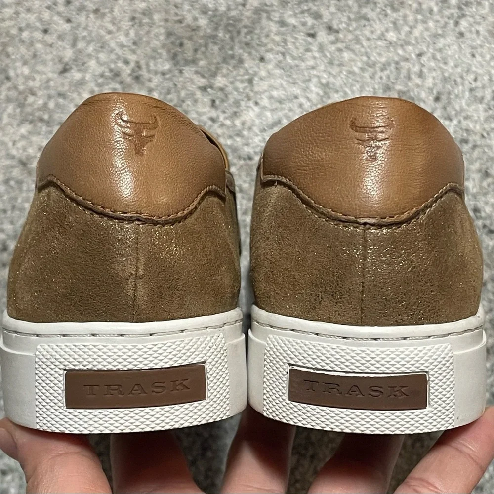 Trask Lillian Slip-On Leather Flat/Sneaker w/ Metallic Accents - Womens 7 - Picture 8 of 16